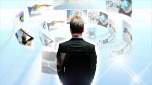 Homme - internet - digital - Site web